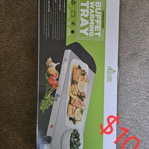 Stainless Steel Buffet Warming Tray - Silver